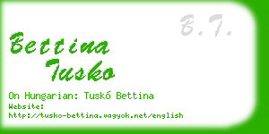 bettina tusko business card