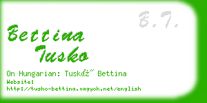 bettina tusko business card
